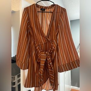 flowy flattering dress with stripes